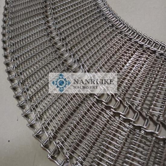 China Spiral Freezer Mesh Belt Small Radius